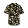 Chemises décontractées pour hommes Shirt Gold Retro Imprimé Elegant Hawaiian Male Male Short Beach Y2K Street Design Surdimensione surdimensionnée