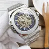 Designer de luxe creux Mentiers Match Mécanique Automatic Mens Watch 40 mm All en acier inoxydable Designer Sapphire Classic Fashion Watch Montre de Lux