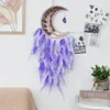 Gravel Moon Feather Dream Catcher Wall Wall Tree of Life Dream Catcher Natural Agate Dream Catcher Disproy DECORAZIONE 240508