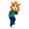 2024 Halloween colorido Fox Mascot Costume Suit de Halloween Party Game Roupet Caso Desempenho Desempenho Vendas Promoção Tamanho do Adulto