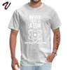 Men's T-Shirts Science Physics Chemistry New Design T-shirts Big Bang Theory Never Believing in Atoms Funny Design Fashion T-shirts Cotton Mens d240509
