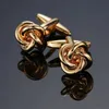 Kumbası Bağlantıları Klasik Fransız Twist Cufflinks Gold Gümüş Mavi Mor Kollin Düğmesi Erkek Kufflints Business Jewelry Q240508