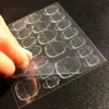 1200pcs doppelseitiger Nagelkleberaufkleber wasserdichte atmungsaktive transparente falsche Nagelkleber Aufkleber Jelly Nagel Tipps DIY Tool 240509