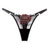 New Lady Calcinha Transparente Design Floral Confortável Big Flower Mulheres G-String Triângulo Curta calça curta