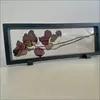 FRAMENTOS TAMANHO MULTIMAIS DO DIA DO Dia dos Namorados Amostra Po Frame Exposição Exibição Flores do suporte transparente