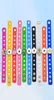 10pcslot Candy couleur Silicone Bangles Fit 18 mm Snap Charms Vocheng Gingersnap Bracelet Bijoux Femmes Kids Gift NN7472916068