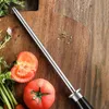 Turwho 9 bıçak kalavatma çubuk değirmeni dayanıklı yüksek karbon paslanmaz çelik honlama elmas mutfak aracı 23cm 240424