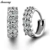 Jewelry Fashion Lady 925 Sterling Silver 5a Zircon CZ Boucles d'oreilles pour femmes Gidjewelry Gift 299A