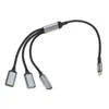 Type splitterkabel mannelijk tot 3 USB 2.0 vrouwelijke verlengkoersen poort hub gegevensvermogen split -adapter