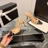 Wysokiej jakości buty na wysokim obcasie buty marki marki projektant butów kobiety skórzane obcasy Slipper Sump