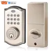 Smart Lock Tuya Smart Door Lock 5-en-1 Entrée sans clé Lock de porte de porte WiFi Metfrolt Aucun pontage requis facile à installer