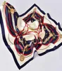 Sjaals zijden vierkant sjaal voor vrouwen 65x65cm mooi ontwerppatroon geprinte luxe elegante zijden kerchief zakdoek echte zijde T5324059