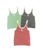 Mode Stripe Knits T -shirt Women Ademende mouwloze T -stukken Sexy gebreide vest Sporttank Top1987499