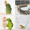 Parrot Chew Toy Small en middelgrote vogelspeelgoed Log Swing Ring Bell String 8-delige set.