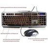 Combos de souris à clavier Set Wired Backlit illuminé USB Gaming Metal 3200DPI APPORTOP GAMER IMPHERPORPHER