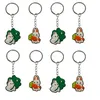 Keychain favorisce i portachiavi bianchi di coniglio per gli anelli chiave per la festa dei bambini carattere colorato cool con il piattale da polso a scuola adatto