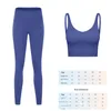 Naked Feel Yoga Set Frauen Sportanzug Fitnessstudio -Kleidungsstudientraining 2PCS High Taille Fitness Leggings+Sport BH Sport Outfit für Frau