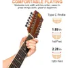 Guitare Vangoa 12 String: Guitare acoustique Electric 12 String pour débutants, adolescents, adultes - 42 pouces Corps Sapele pleine grandeur avec finition brillante naturelle