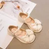 Slipper Girl Shoe Small Leather Princess Shoes Enfants Baby Mary Jane Soft Sof Sole Kid Chaussure Enfant Fille Q240409