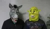 Party Masks Green Shrek Latex Mask Movie Role Playing Costume Props Halloween Fantasy Dress Q240508