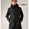 Su geçirmez tasarımcı ceket açık spor giyim f23 kapüşonlu kapüşonlu ceket kadınları su geçirmez rüzgar geçirmez nefes alabilen aşınmaya dayanıklı saldırı takım elbise siyah l 9lp5