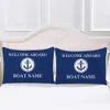 Set di biancheria da letto Nome personalizzato Lettiera europea Blue Anchor LINO DI LINO DELLA LETTURA COSTAILE J240507