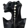 20pcs/lote Fashion Gradiente elegante Pearl Tassel Simulada Tassel Long Dangle para mujeres Accesorios de joyería de fiesta