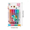 Bubble Pens for Kids 5st Universal Portable Ritning 3D Art Multifunktionell återanvändbar glitter fluorescerande färg