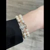 Marque Westwood Absorbant Iron Stone Double couche Perle Bracelet en diamant Full Filor de style luxe ARRRate de luxe