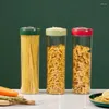 Opslagflessen Spaghetti Jar Pet AirTight Canister Food Container Korrelfles Keukenthee Koffie Pasta verzegeld