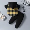 Ensembles de vêtements nés Baby Boy Pant Vêtements d'été à manches courtes à manches courtes