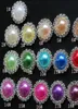 Boutons de perle de Crystal à dos plat 16 mm 50pcslot 19Colors en métal strass de cristal en vrac diamants bijoux diyl5213183