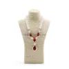 Mannequin Fashion Necklace Stand Display Sieraden Hangershouder Model Huishouden Decoratie Nek Buste Shelf304K Drop levering Packagi Dhtow