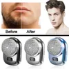 Rakknivar Blad Mens Pocket Mini Electric Shaver Washable and Rechargeble Trimmer Face Beard Waterproof Wet Hair Q240508