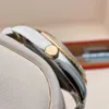 36 Altın Şampanya Dial Diamond Watch 116243 Paslanmaz Çelik 18K Saf Altın Fabrikası Otomatik Erkek Saatler 3211