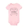 Rompers My Mom Has The Best Mom in The World and I Have The Best Grandmother Baby Bodysuit Infant Short Sleeve Jumpsuit Newborn Romper T240509