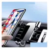 Car Holder Phone Stand Air Outlet Mobile Navigation Metal Drop Delivery Othuc Dhndv