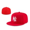 NY Letter Baseball Caps Bone Gorras Plain Casquettes Chapeus Marque Femmes Hip Hop Men Full Fermed Fitted Hats