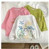 T-shirts T-shirt pour enfants 2024 Top à manches longues printemps / été adaptée aux enfants Cartoon Boy and Girl Shirts Toddler T-shirts Baby Clothingl2405