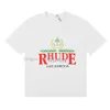 Designer Summer Mens T-shirts Womens Rhude Shirts Designer for Men Tops Tops Polos ricami Magliette per magliette a maniche corte Tshirt grandi magliette 990