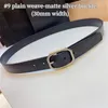 10A Premium Designer Belts with Gold Silver Octagonal Buckle Women's Leather Waistbands with Gift Box 26932 26968