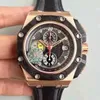 U1 di primo grado AAA Luxury Designer Watch 44mm Chronograph Men Watchs Sapphire Crystal di alta qualità orologio da polso forgiato cornice in carbonio sportivo Big Guy Guy.