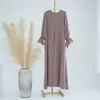 Vêtements ethniques mode musulman Dubaï Abaya Long Robes Femmes Kaftan Islamic Loose Caftan pour les dames Musulman Djellaba
