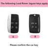 Bilnyckel tpu bil fjärrnyckelfodral för Land Rover Range Rover Discovery Sport Velar Freelander2 Evoque Jaguar XF XJ XJL XE Keychain T240509