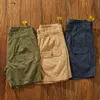 Heren shorts Heren Heren zomer viskoekpatroon lading shorts met vaste textuur Y240507