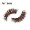 Faux cils 1 paire de cils marron 3D Bruns Natural épais cils extensions de cils pour les coiffures de vison fausses cils duvets longs cils D240508