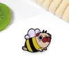 Śliczne szpilki szkliwa pszczoły ciekawe kreskówkowe metalowe broszki odznaki zbierające dzieci butikowy prezent