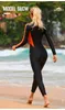 Kobiety kobietom stroju kąpielowego Kobiety pełne ciało UV ochrona UV UPF50 nurkowanie rurka do surfowania w kombinezonie Łożyska jednoczęściowe długie rękaw