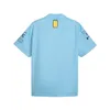 F1 team shirt met korte mouwen 2024 Formule 1 speciale editie uniforme shirts bestuurder werkkleding lichtblauwe sport polo kraag shirt jersey