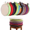 3038cm Solid Color Round Garden Chair Pads Removable Tieon Seat Cushion for Outdoor Bistro Stool Patio Home Dining 240508